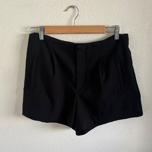 Black High Waisted Women's Dress Shorts
